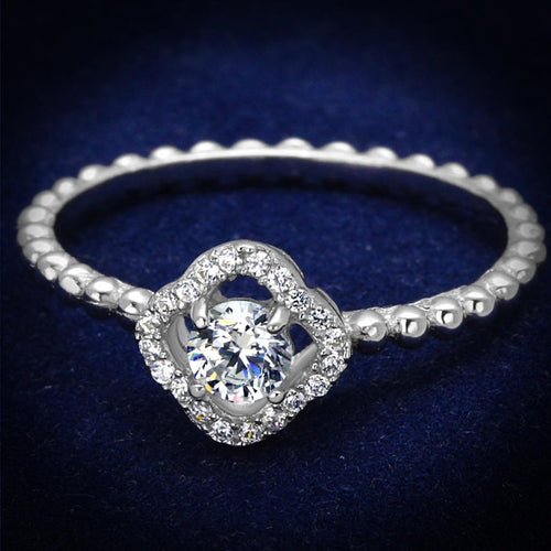 Rhodium 925 Real Sterling Silver Ring