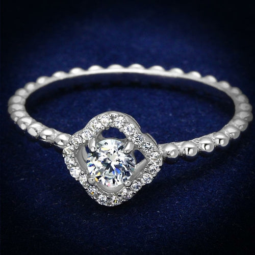 Rhodium 925 Real Sterling Silver Ring